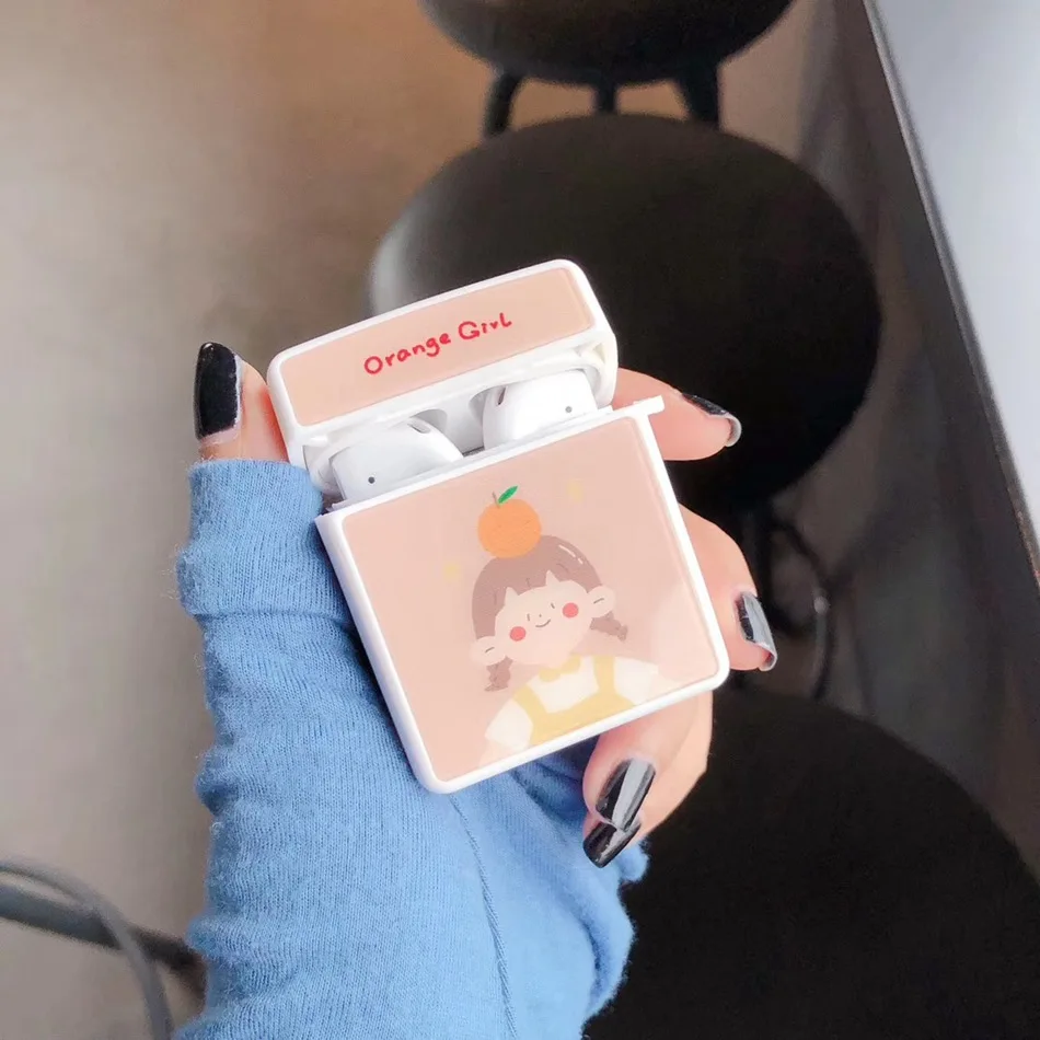 324A5 Чехол с 3D рисунком для Airpods, Модный чехол для наушников, чехол для Airpods 1 2, чехол для гарнитуры Etui, беспроводной чехол для наушников - Цвет: 324A5
