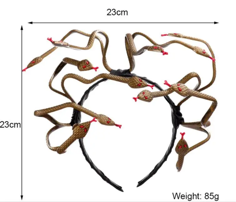 Хэллоуин фотореквизит для сцены головной убор змея дешевые запасы доставка |