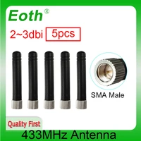 eoth 5pcs 433mhz antenna 23dbi sma male lora antene pbx iot module lorawan signal receiver antena high gain