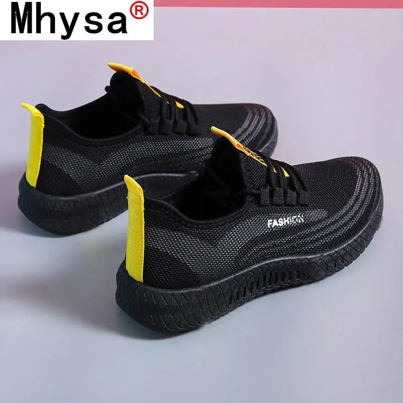 2021 Fashion Women Shoes Color Matching Mesh Breathable Sneakers Comfortable Lace-up Casual Shoes Spring Women's Platform Shoes
