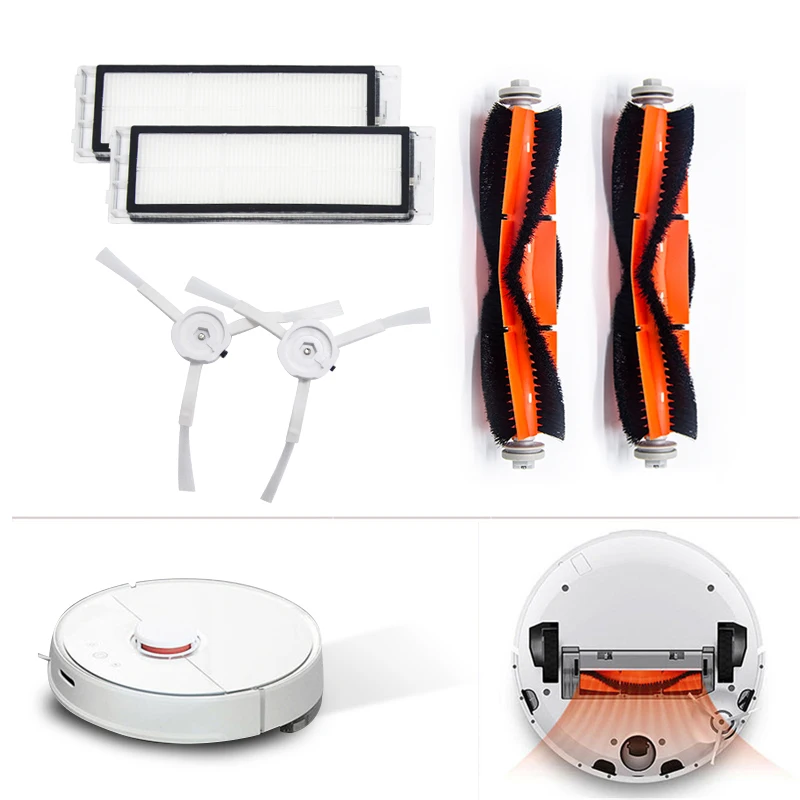 Запчасти для пылесоса Xiaomi Roborock S5 Max S6 S50 S51 S55 фильтр НЕРА боковая щетка основная