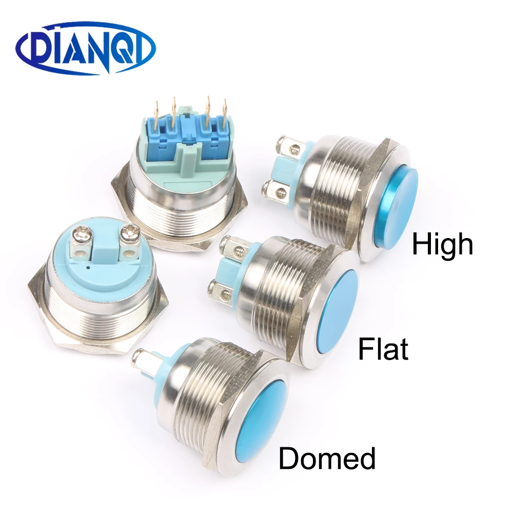 Полуокислительный латунный пресс/кнопочный переключатель 22 мм