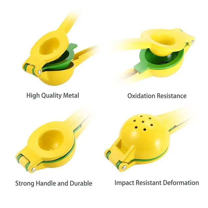 

Lemon Squeezer Premium Quality Metal Citrus Squeezer 2-in-1 Lemon Juicer / Lime Squeezer