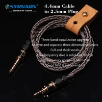 syrnarn 16 core copper silver hybrid 4 4 pair 2 5 mm 2 5 to 4 4 balanced cable fever pair recording for audio eadphone amplifie