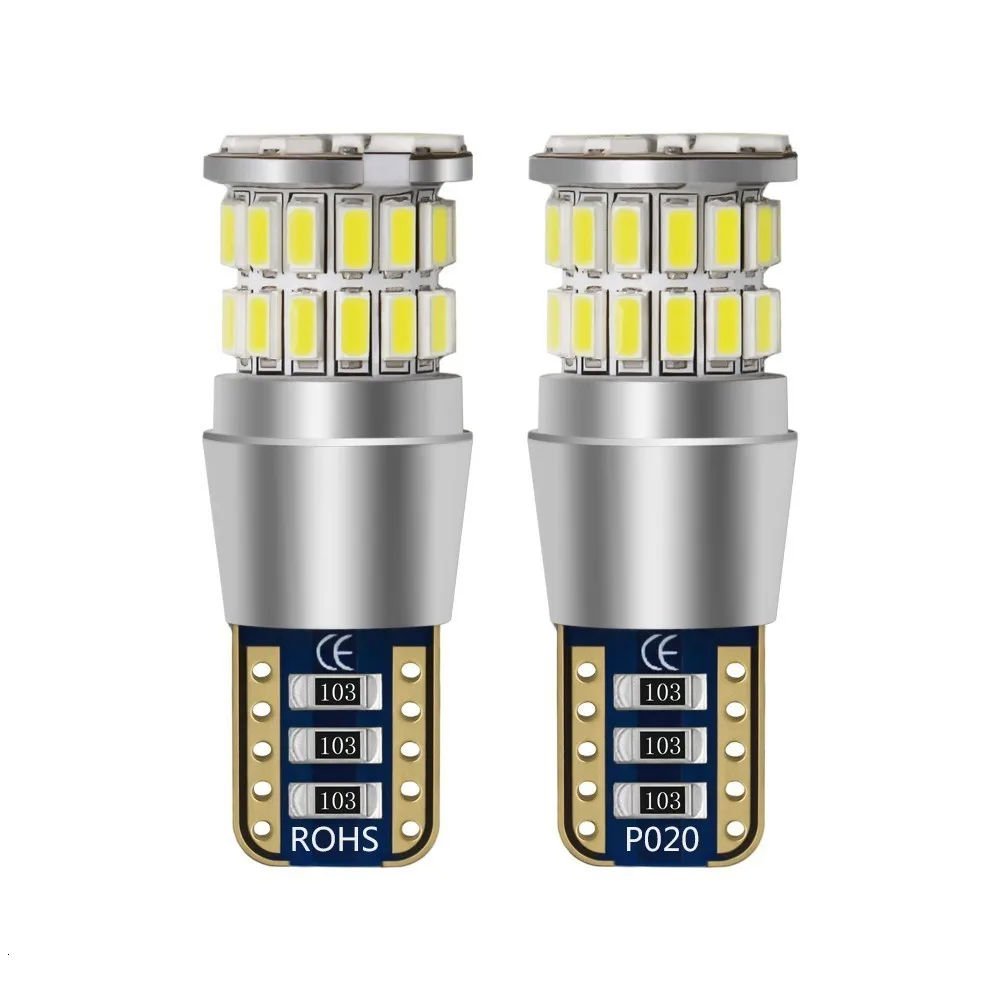 2 шт. W5w светодиодный T10 Светодиодный лампочки Canbus 38SMD 3014 Стоянкы Автомобилей Автомобиля сигнальный фонарь Интерьер Карта Потолочные плафоны 12V