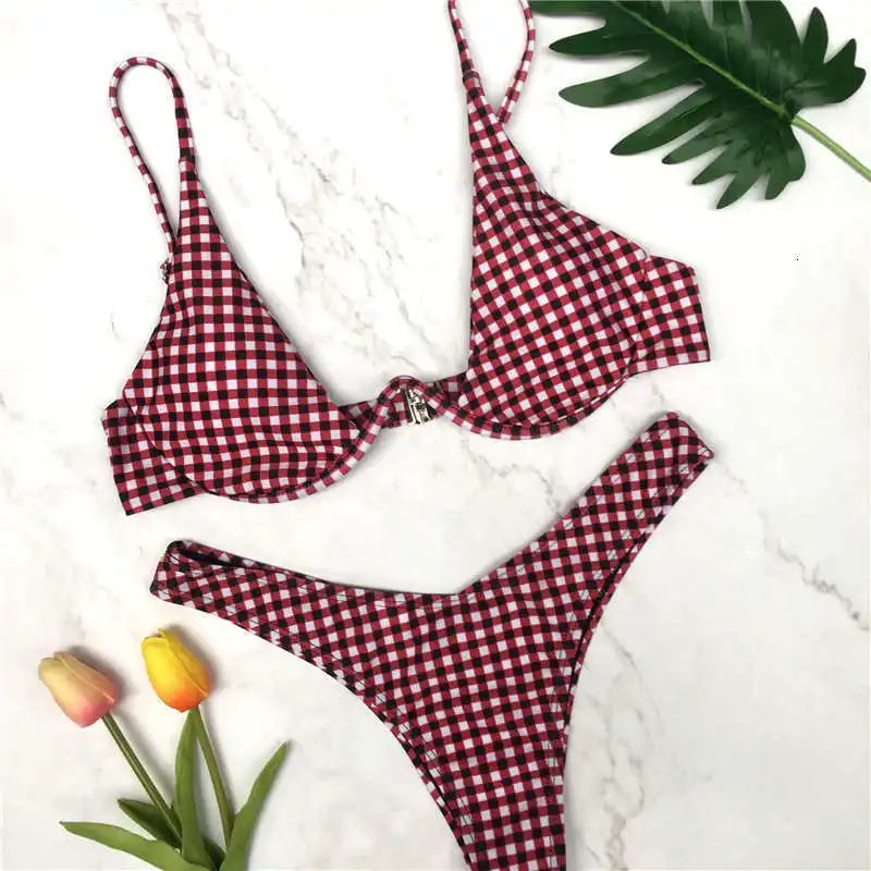 HolaSukey 2019 Sexy Bikini Set Women Swimwear Solid Backless Swimsuit Low Waist Brazilian Bathing Suit High Cut Biquini |