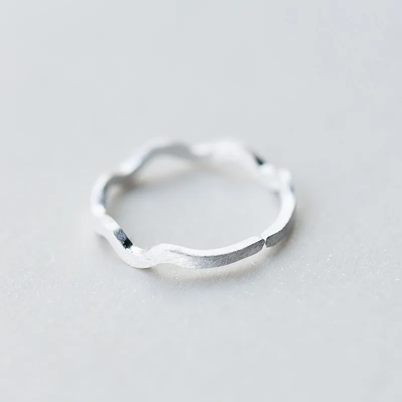 Женское коктейльное кольцо Trusta из серебра 100% пробы с волнами размером 5/6/7