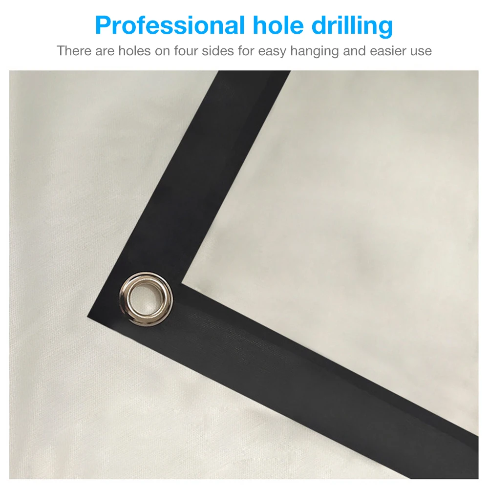 Портативный складной экран для домашнего кинотеатра 150 дюймов 4:3 HD защита от