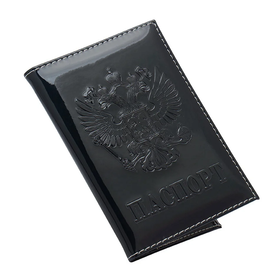 Модные лазерные русские обложки для паспорта держатель для женщин и мужчин PU кожаный банковский идентификатор карты Аксессуары для путешествий RFID чехол-кошелек в деловом стиле