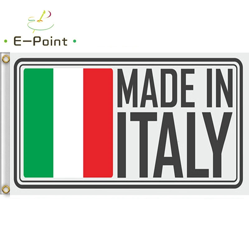 

Made In Italy Sign Flag 2ft*3ft (60*90cm) 3ft*5ft (90*150cm) Size Christmas Decorations for Home Flag Banner Gifts