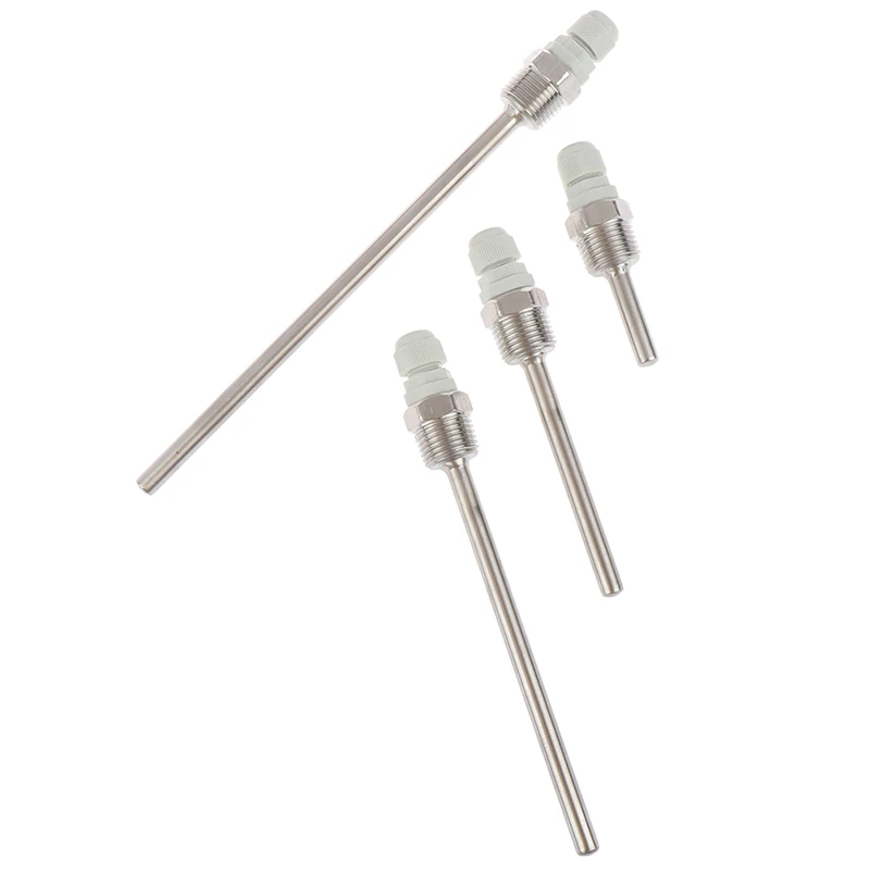 

HOT Sale Stainless Steel Thermowell 1/2" NPT Threads For Temperature Sensors 50-200mm Dropshipping