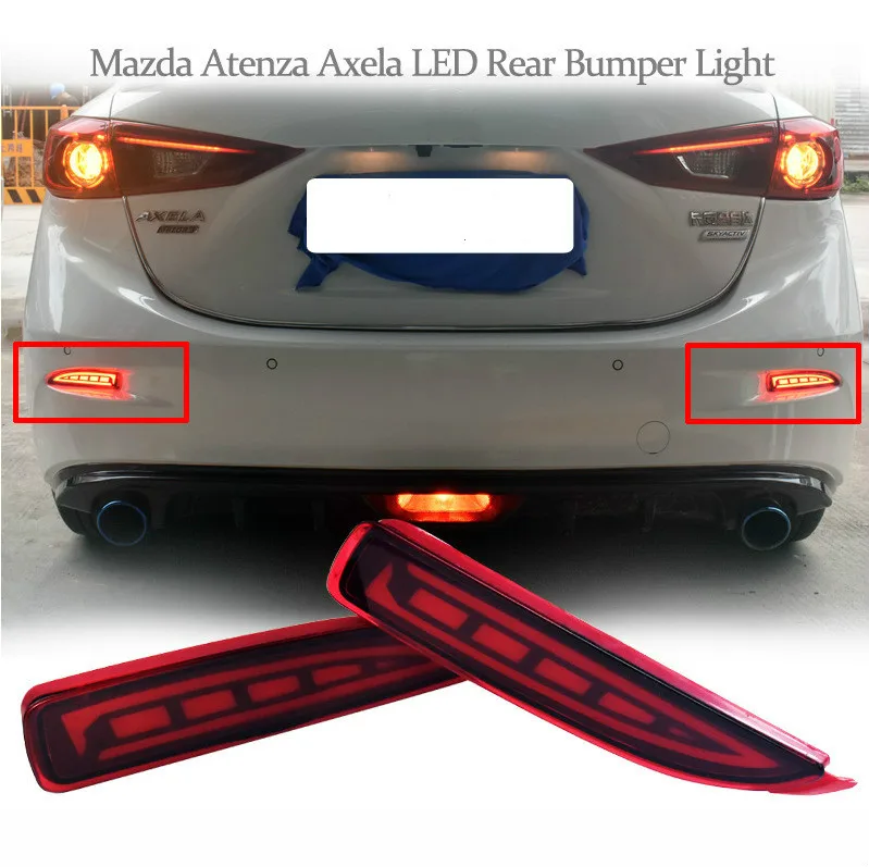 1 пара светодиодный задний фонарь тормозной светильник бампер декоративная