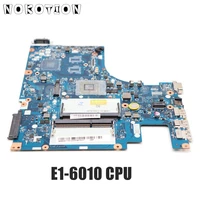 nokotion new for lenovo ideapad g50 45 laptop motherboard 15 inch aclu5 aclu6 nm a281 main board e1 6010 cpu ddr3