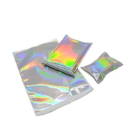 100pcs laser self sealing plastic envelopes mailing storage bags holographic gift jewelry poly adhesive courier packaging bags
