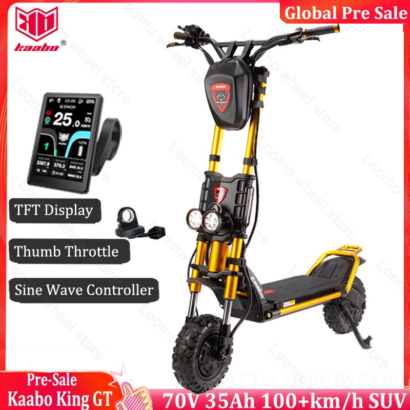 Распродажа электроскутер Kaabo Wolf King GT Pro 11 дюймов 72 в 35 Ач высокая скорость 100 км/ч с