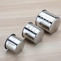 1set laboratory stainless steelresistance to iodophor measuring cup mini take medicine beaker with scale 4060120ml
