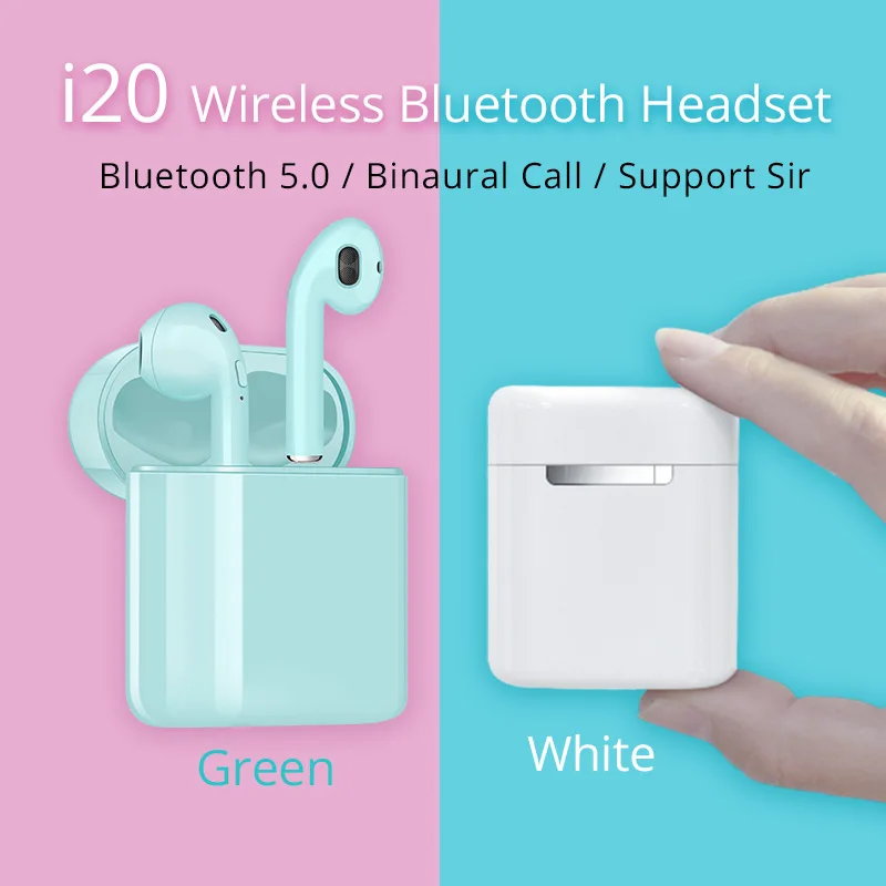 I19 TWS Pop up Мини Беспроводная гарнитура наушники i20 tws Bluetooth 5,0 наушники PK i12 i60 i80 i200 i9s для iphone телефонов
