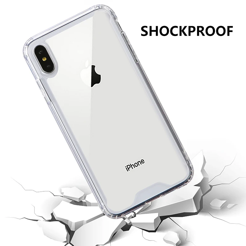 Прозрачные противоударные чехлы-бамперы карамельных цветов для iPhone 11 Pro Max XR XS X 10 8