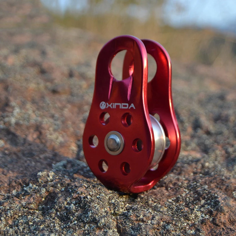 Скалолазание фиксированный одиночный веревочный шкив спасательный для