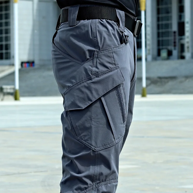 

Брюки-карго мужские тактические, эластичные штаны в стиле милитари, с множеством карманов, городские приталенные, 5XL