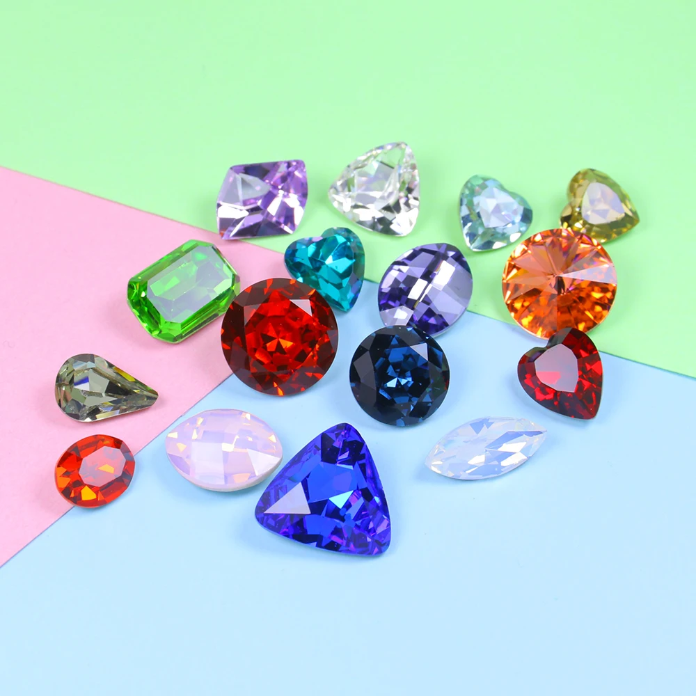 Стразы для стразы блестящие случайный размер 10-15 мм 20 шт. | Дом и сад