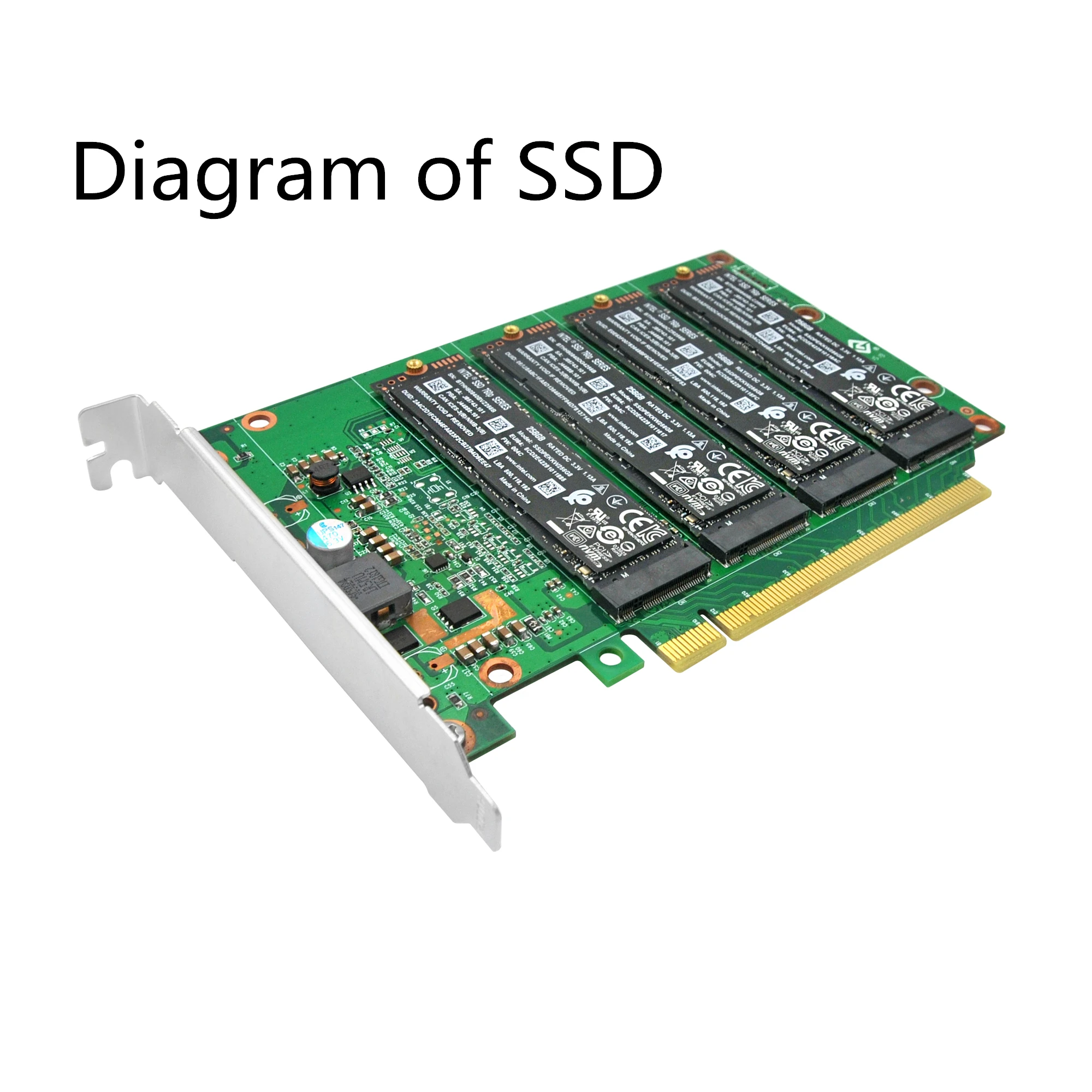 Linkreal Quad PCIe 3,0x16 to M.2 NVMe адаптер нужен SPLID PCIE биос с радиатором размером 2230,2242, 2260 и 2280 мм без SSD
