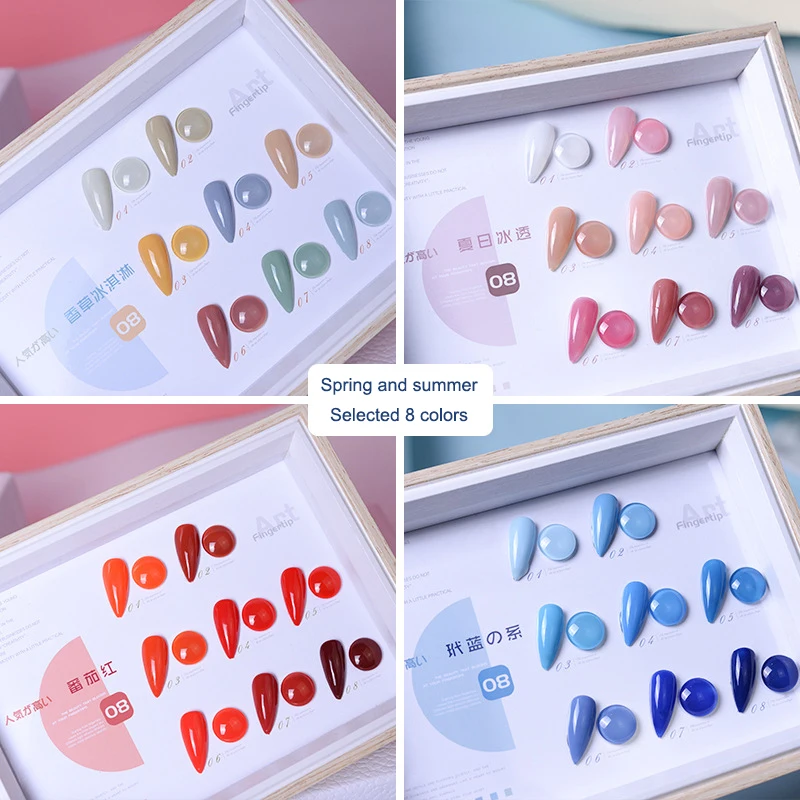 

10ml Gel Nail Polish Set 7/8pcs Mix Color Nail Kit For Manicure Nail Polish Vernis Semi Permanent UV Lamp Nail Kit