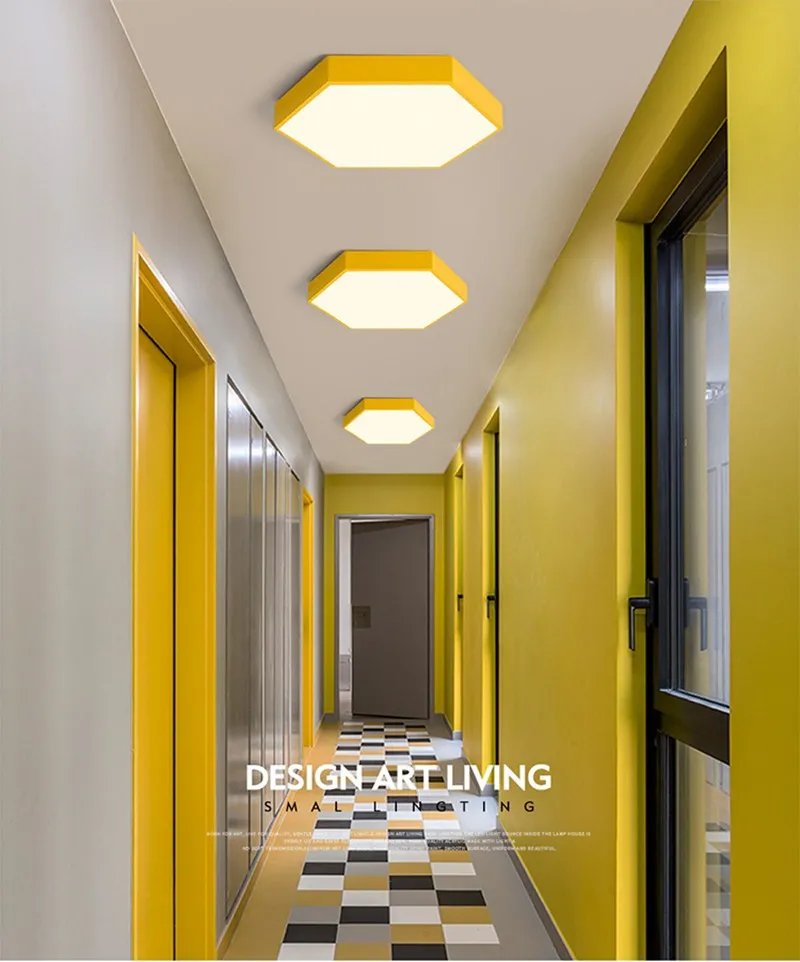 Новый потолочный светодиодный цветной светильник Макарон для спальни гостиной