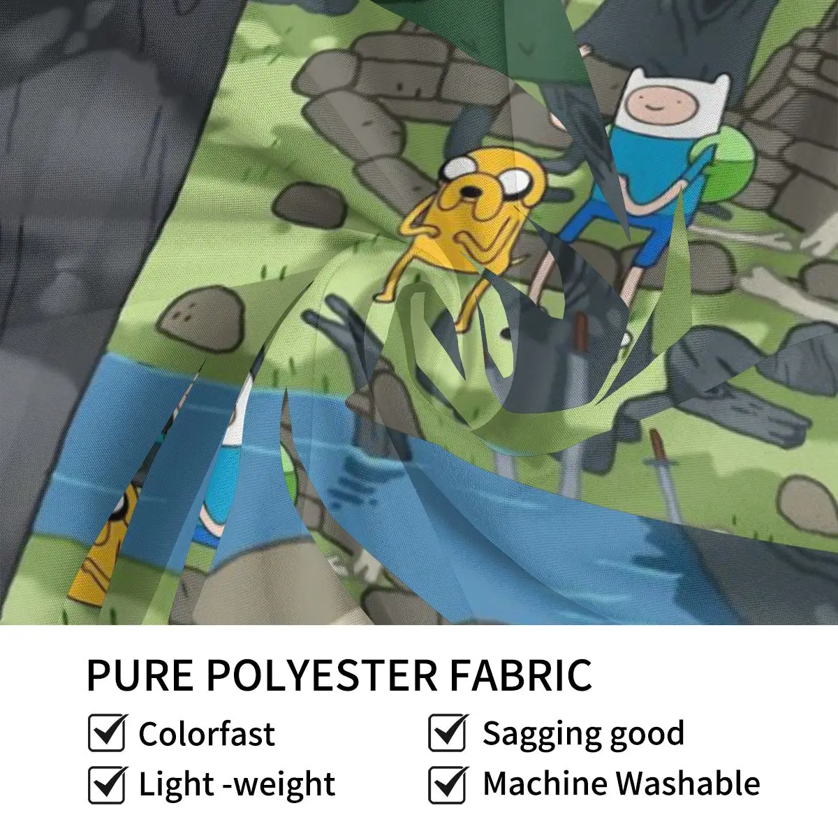 

BMO Bedroom Tapestry Adventure Time Finn Jake TV Background Hanging Covering Room Arts Decor Ornaments Beach Mat