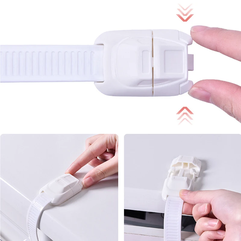 Cerradura de caj&oacute;n de protecci&oacute;n de seguridad para ni&ntilde;os, puertas de bloqueo para beb&eacute;s, protecci&oacute;n de pl&aacute;stico, armario de cajones, cerradura de seguridad de dibujos animados para ni&ntilde;os-3