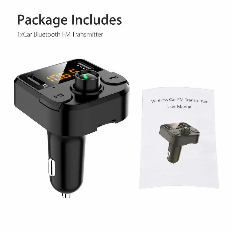 FM передатчик Aux модулятор Bluetooth комплект громкой связи автомобильная