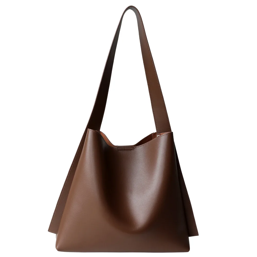 

2021 женская сумка из воловьей кожи, мягкие высококачественные сумки через плечо, роскошные дизайнерские сумки, новые большие деловые сумки, ...