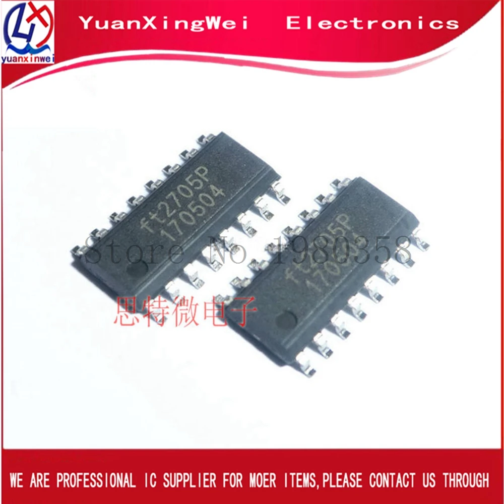10 шт./лот-500 шт./лот FT2705P FT2705 лапками углублением SOP-16 IC чип