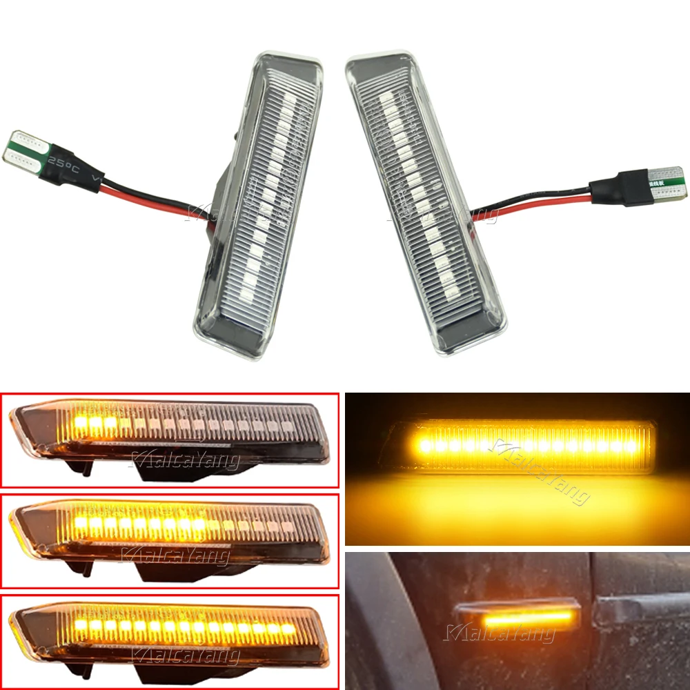 

LED Dynamic Turn Signal Light For BMW 3 Series E36 X5 E53 Side Marker Flasher Flowing Water Blinker Light Car styling