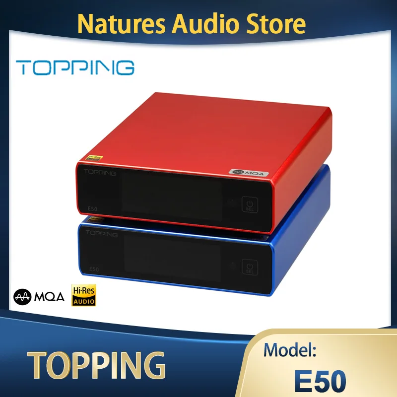 

Декодер TOPPING E50 MQA ES9068AS 32 бит/768 кГц DSD512 DAC с дистанционным управлением