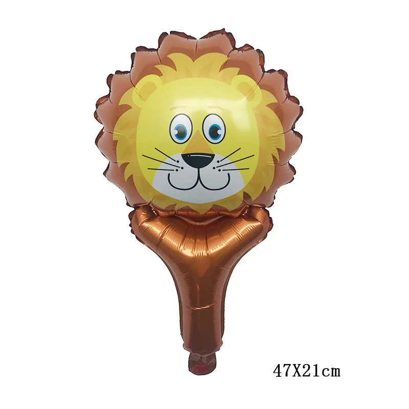 50 шт. мини-Тигр Лев корова животное ручной светильник Гелиевый шар фольга