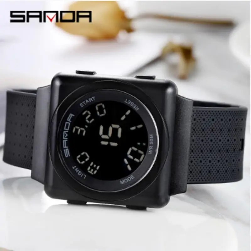 

Trendy middle school student luminous outdoor running sports electronic watch male digital female student waterproof watch