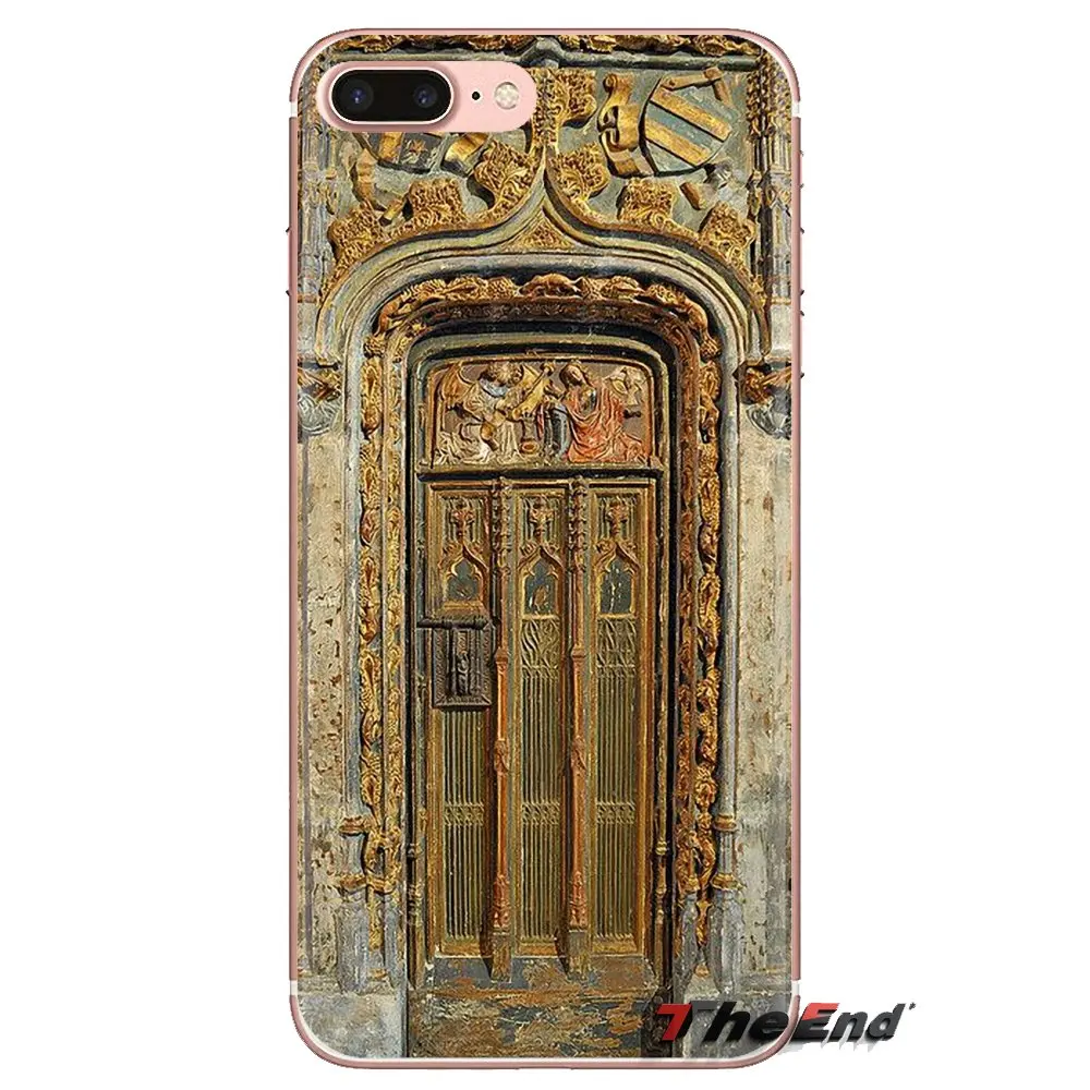 TPU Transparent Shell Cover For Samsung Galaxy S3 S4 S5 Mini S6 S7 Edge S8 S9 S10 Plus Note 3 4 5 8 9 Ethnic Russia doors Design |