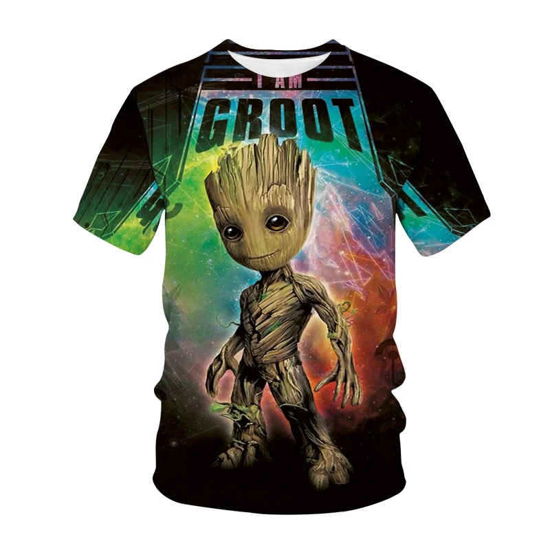 

Guardians of the Galaxy 3D Printed T-shirt Men's Women's Fashion Streetwear Hip Hop I Am Groot T-shirt Unisex T-shirt
