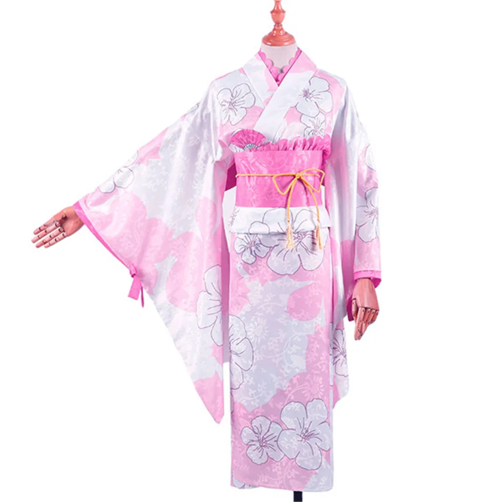 

DATE A LIVE Tokisaki Kurumi Itsuka Kotori Yoshino Yatogami Tohka Tobiichi Origami Kimono bathrobe Halloween costume for woman