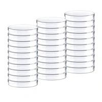 30 pack plastic petri dish90x15mm clear petri dishes with lidsculture dish set for science projectsschool laboratory