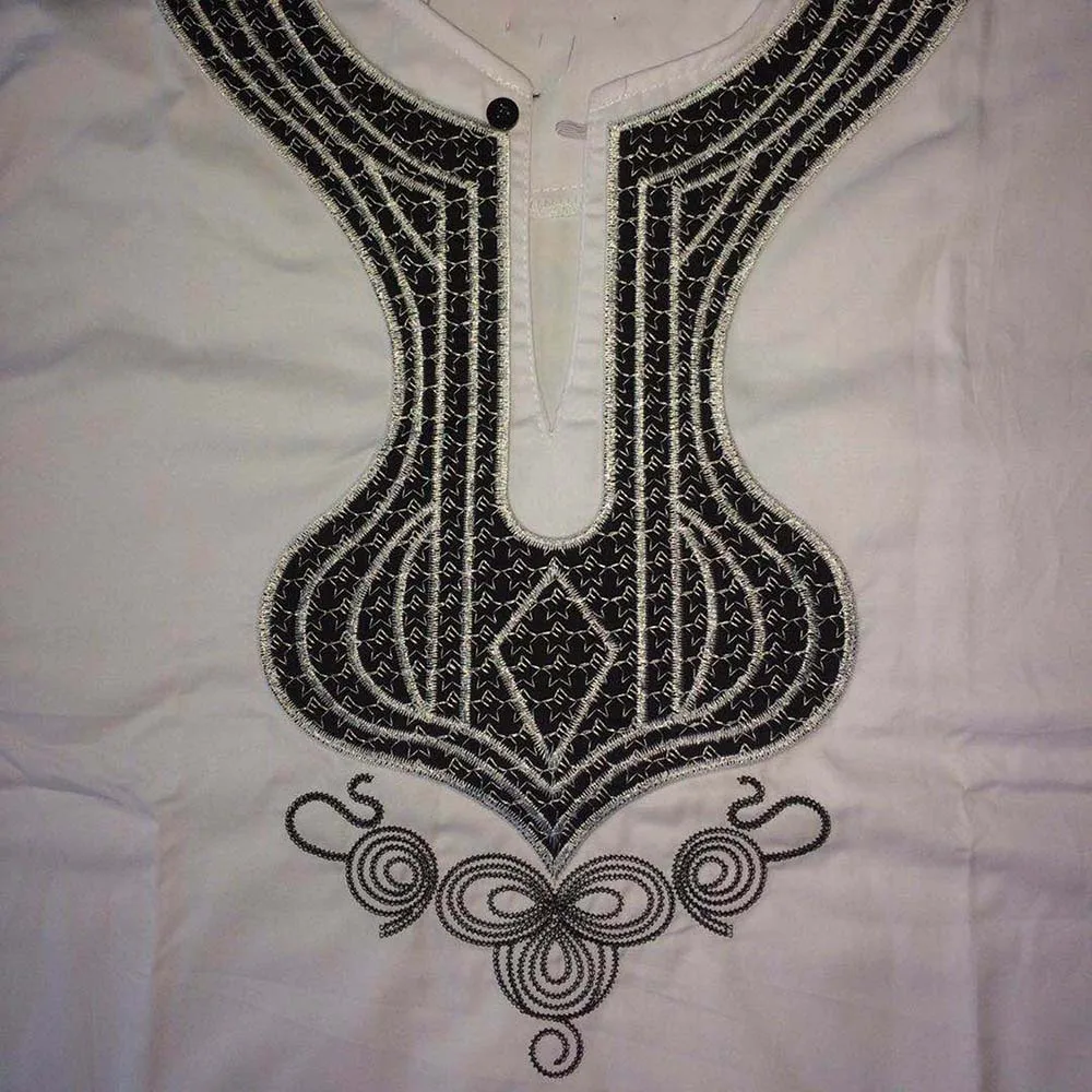 Сари Этническая футболка Вышивка Пакистан Одежда Индия мужские Дашики Топы