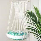 Подвесной гамак ручной работы, подвесная кровать для спальни, кошки, собаки, без коврика