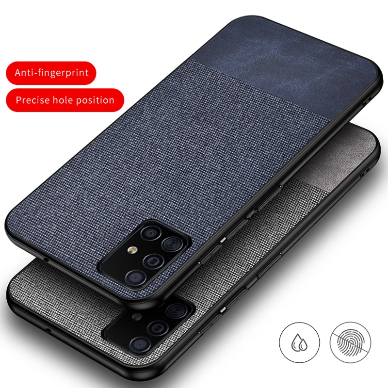 Чехол для Samsung Galaxy S20 Plus S 20 Ultra роскошный тканевый жесткий чехол из поликарбоната