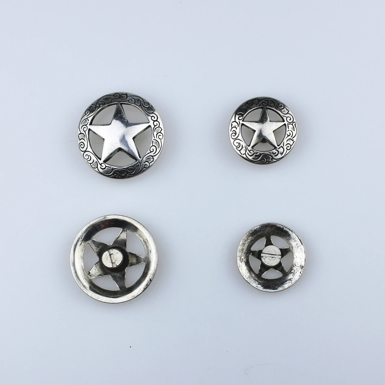 Сделай Сам кожевенное изделие Texas Star Concho Античная Серебряная отделка #601709S-30/38