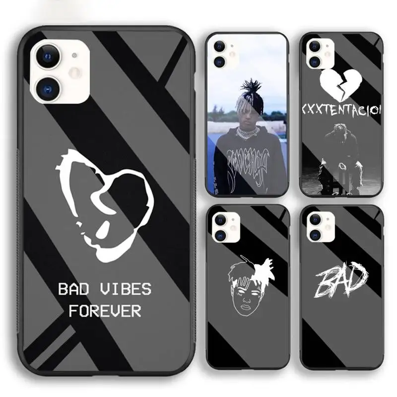 Xxxtentacion Rapper USA Singer чехол для телефона Iphone 6 6s 7 8 Plus XR X XS XSmax 11 12 Pro Mini Max закаленное