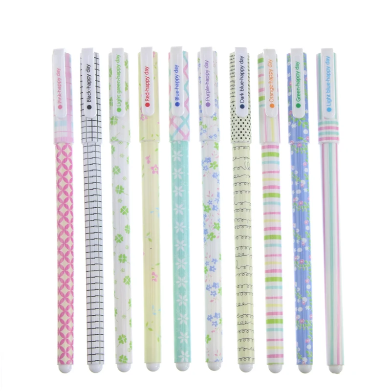 10 шт цветные гелевые канцелярские принадлежности для творчества ручка ручки