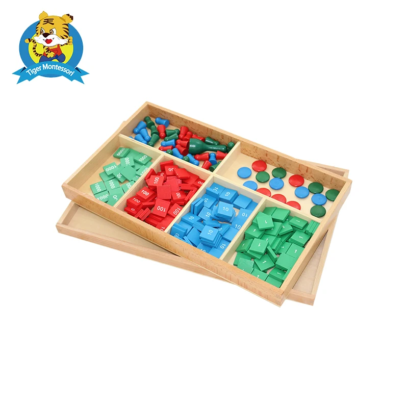 

Montessori Wooden Stamp Game toys