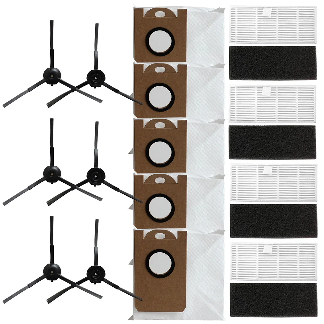 

15pcs Vacuum Cleaner Kit For XIAOMI VIOMI S9 Vacuum Cleaner Leakproof Large Dust Bag Filter Side Brush Household Cleaning Tools