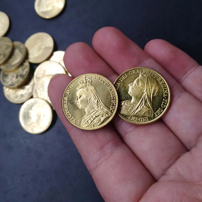 1778-1900 UK Great Britain Queen Victoria 23mm 13pcs Copy Coins Full Set Brass Sovereign coin Collection Coin
